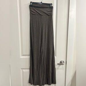 Black and cream maxi skirt size small